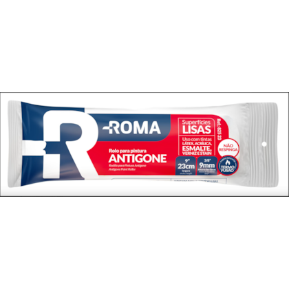 ROLO DE LÃ ROMA ANTIGONE 23CM COM FIBRA DE 9MM SEM CABO