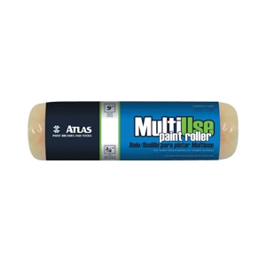 Rolo De Lã Sintética Atlas 23Cm Para Pintura Com Tinta Acrílica, Látex Pva E Esmalte