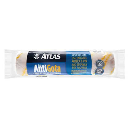 Rolo De Pintura Antigota Atlas Carneiro 23Cm Sem Garfo