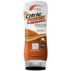 SABONETE LÍQUIDO DESENGRAXANTE NUTRIEX CITRIC POWER 200ML LIMPEZA DE MÃOS