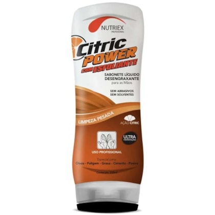 SABONETE LÍQUIDO DESENGRAXANTE NUTRIEX CITRIC POWER 200ML LIMPEZA DE MÃOS