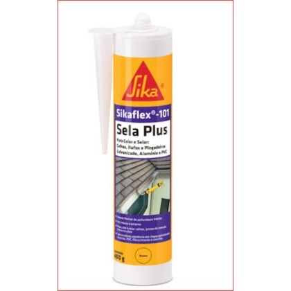 Selante Adesivo Sikaflex 101 Sela Plus Sika Branco 400G Poliuretano Híbrido