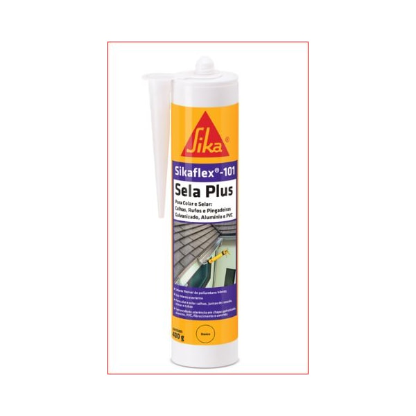 Selante Adesivo Sikaflex 101 Sela Plus Sika Branco 400G Poliuretano Híbrido-e8d47714-83e0-4ffe-887a-34e0f2b0aff7