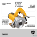 SERRA MÁRMORE DEWALT DW862BR 1400W 4.3/8