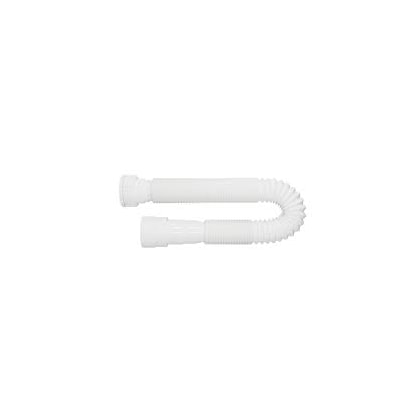 SIFÃO CORRUGADO UNIVERSAL BLUKIT 110CM BRANCO FLEXÍVEL PARA PIA E LAVATÓRIO
