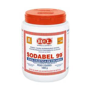 Soda Cáustica Sodabel 1Kg Para Fabricação De Sabão E Limpeza De Caixa De Gordura