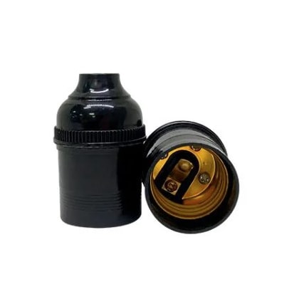 SOQUETE E27 DECORLUX MT2185A SEM CHAVE 250V 100W PARA LÂMPADAS LED, FLUORESCENTES E INCANDESCENTES
