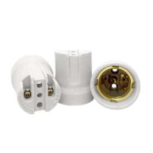 SOQUETE PORCELANA SPOT E27 DECORLUX 4A 250V COM BORNE
