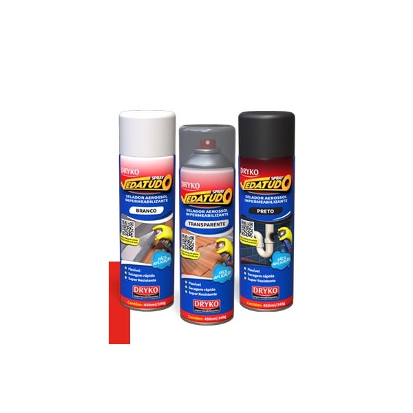 SPRAY IMPERMEABILIZANTE TRANSPARENTE DRYKO VEDATUDO 400ML 235G ANTICORROSIVO-1efb29d2-43da-448f-af53-9944816766c1