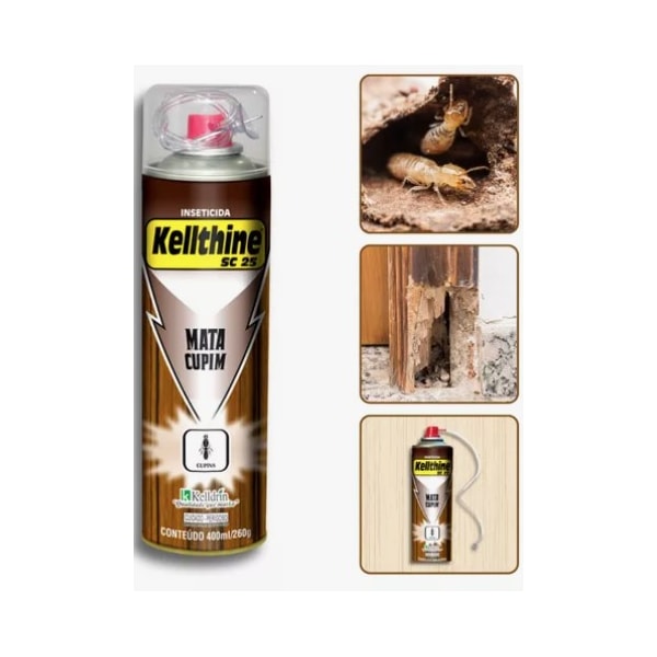 SPRAY MATA CUPIM KELLDRIN 400ML CLORPIRIFÓS 50% INCOLOR E SEM CHEIRO-c794199a-55a2-4849-bf19-141bf9db6b2e