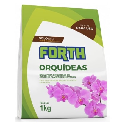 SUBSTRATO PARA ORQUÍDEA FORTH 1KG PRONTO PARA USO