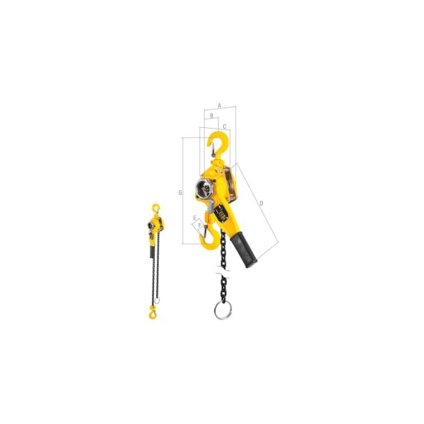 Talha Manual Com Alavanca Vonder 750Kg Elevação 3 Metros-89927514-8c90-492b-8285-1e87b0221716