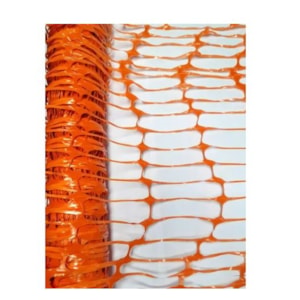 TELA TAPUME LARANJA 1,20X50M PLASTCOR EM PEAD COM PROTEÇÃO UV