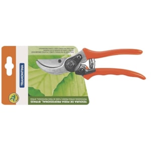 TESOURA DE PODA PROFISSIONAL TRAMONTINA 78304/511 CORTE 17MM, 21CM, LÂMINA AÇO CARBONO