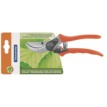 TESOURA DE PODA PROFISSIONAL TRAMONTINA 78304/511 CORTE 17MM, 21CM, LÂMINA AÇO CARBONO