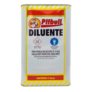 Thinner Pitbull 37 5 Litros Com Diluição Forte E Alto Rendimento