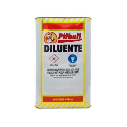 Thinner Pitbull 37 5 Litros Com Diluição Forte E Alto Rendimento