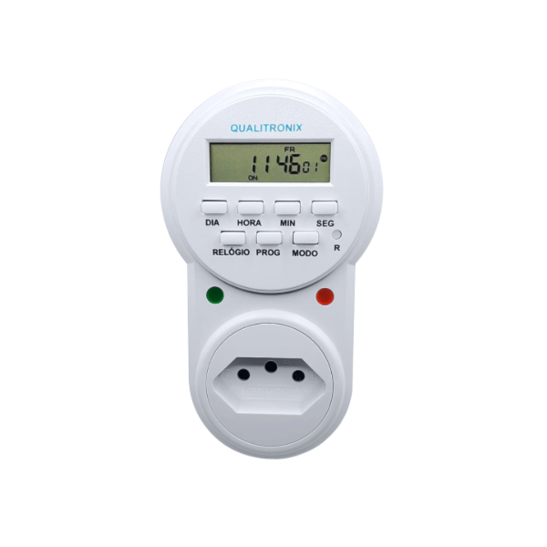 TIMER DIGITAL QUALITRONIX QTD01 BIVOLT COM 20 PROGRAMAÇÕES PARA AUTOMAÇÃO DE TOMADAS-fcccd349-49d9-452b-9007-4c94be6ab20a