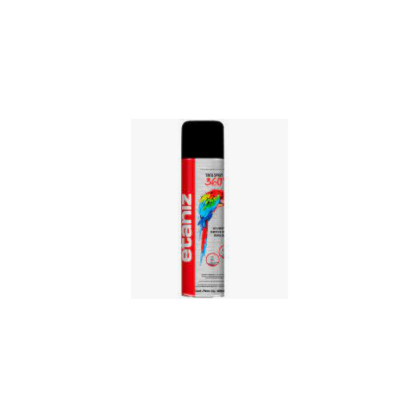 Tinta Spray Alta Temperatura Preto Fosco Etaniz 400Ml