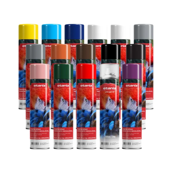 TINTA SPRAY CINZA PRIMER 400ML ETANIZ USO GERAL PINTURA-e2439f52-cb14-40ba-82b3-1596786aa32b