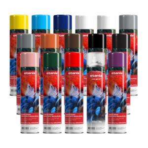 TINTA SPRAY ETANIZ LARANJA 400ML PARA ALTA TEMPERATURA USO GERAL