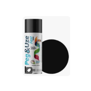 TINTA SPRAY PEGEUZE PRETO BRILHANTE 300ML USO GERAL