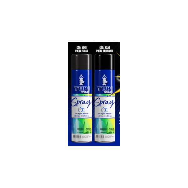TINTA SPRAY PRETO BRILHANTE USO GERAL 400ML PEGEUZE-80481e14-770f-4d36-9cba-e18fbc993b31