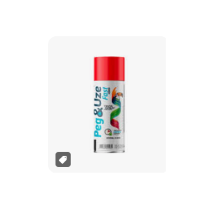 Tinta Spray Vermelho 300Ml Uso Geral Pegeuze