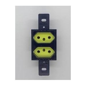 TOMADA DUPLA EMBUTIR WEG 2P+T 20A 250V SEM PLACA