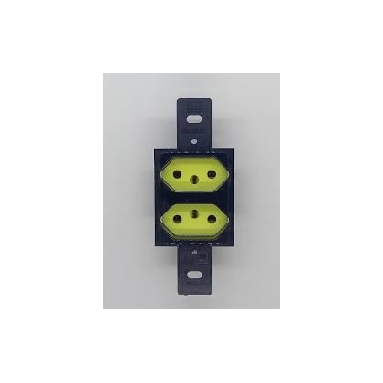 TOMADA DUPLA EMBUTIR WEG 2P+T 20A 250V SEM PLACA