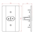 TOMADA EMBUTIDA MEC TRONIC 2P+T 20A 250V HORIZONTAL MILLENIUM C/P-0acdb80c-cb8c-4ad1-9e0b-715aa88f5d21