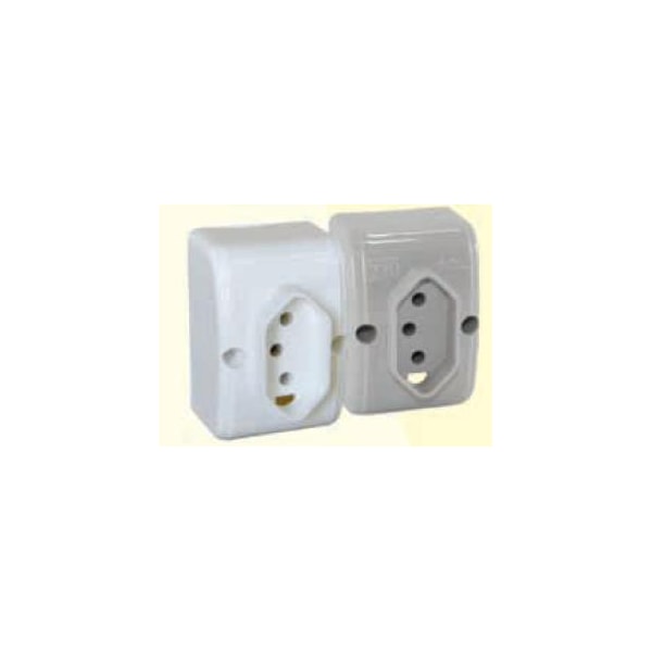 TOMADA SOBREPOR MEC TRONIC 2P+T 20A 250V NBR 14136 CINZA-8e7f8b9c-2563-403f-912b-d626a6cbac38