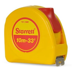 TRENA DE AÇO 10M X 25MM STARRETT KTS1 10M S SÉRIE KTS MÉTRICA/POLEGADA