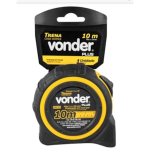 Trena De Aço Vonder 10M X 25Mm Classe Ii Com Trava E Caixa Emborrachada