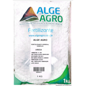 UREIA AGRÍCOLA ALGE AGRO 1KG 45% NITROGÊNIO GRANULADA VIA SOLO