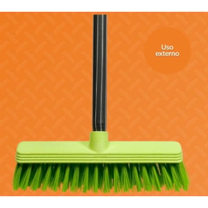 Vassoura Escovão Multilar Com Cabo Para Limpeza Pesada De Pisos E Piscinas