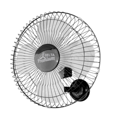 VENTILADOR DE PAREDE BIVOLT OSCILANTE VENTI DELTA 50CM PRETO